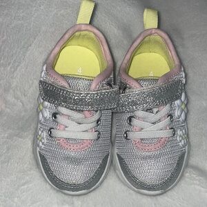 Carter's Silver and Pink Kids Sneakers
